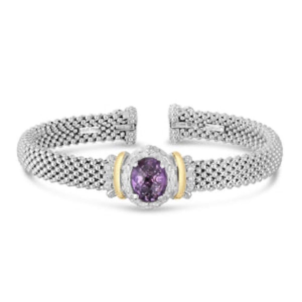 RENAISSANCE OVAL AMETHYST CUFF